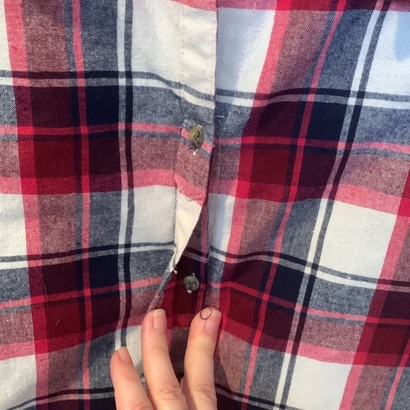 Craghoppers Red Plaid Button Down Shirt Women’s Size 12 Extra Large - Picture 4 of 8
